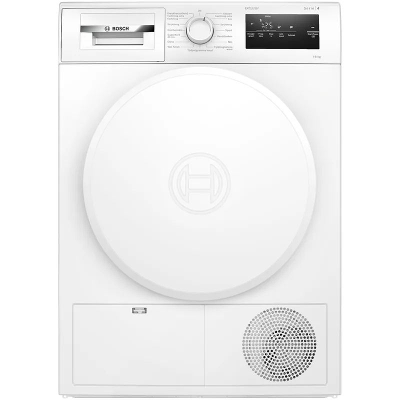 WTH8300MNL EXCLUSIV Warmtepompdroger Wit von Bosch – Produktfoto