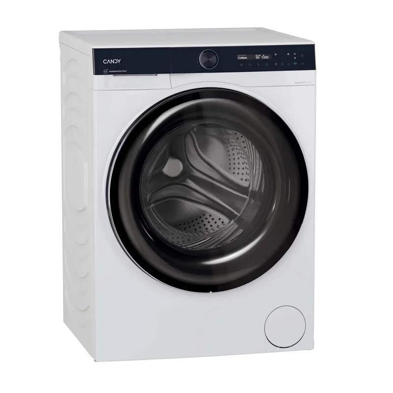ProWash 700 Lave-linge – 12 kg – 1400 tr/min – Classe énergétique A – Wi-Fi & Bluetooth – Vapeur – Blanc – BS 412B8-S de Candy – photo produit
