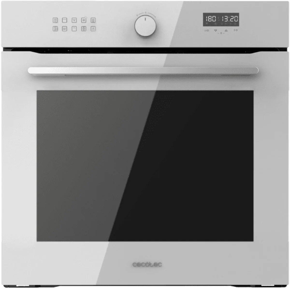 Inbouw Multifunctionele Oven 60cm Bolero Hexa AF316000 Glass A. 3400W, 81L Capaciteit, 11 Functies met Airfryer Master, Pizza Master, Steam Assist, Steam EasyClean, 3D Cooking, Ontdooien de Cecotec en Blanc – photo produit