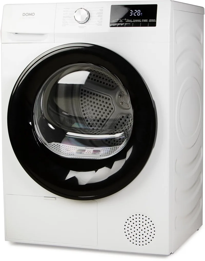DO95502TD Droogkast met Warmtepomp - Wasdroger - Warmtepompdroger - 8 kg van Domo in Wit – productfoto