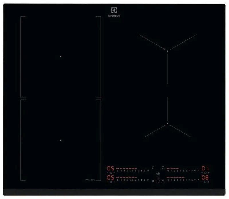 CIS62450 Serie - Inbouw Inductiekookplaat - PowerBoost - Bridgefunctie - Hob2Hood van Electrolux in Zwart – productfoto