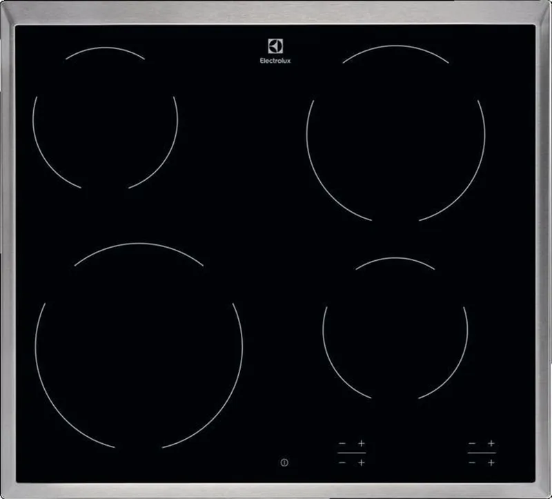 EHF16240XK kookplaat Ingebouwd Keramisch 4 zone(s) van Electrolux in Zwart – productfoto