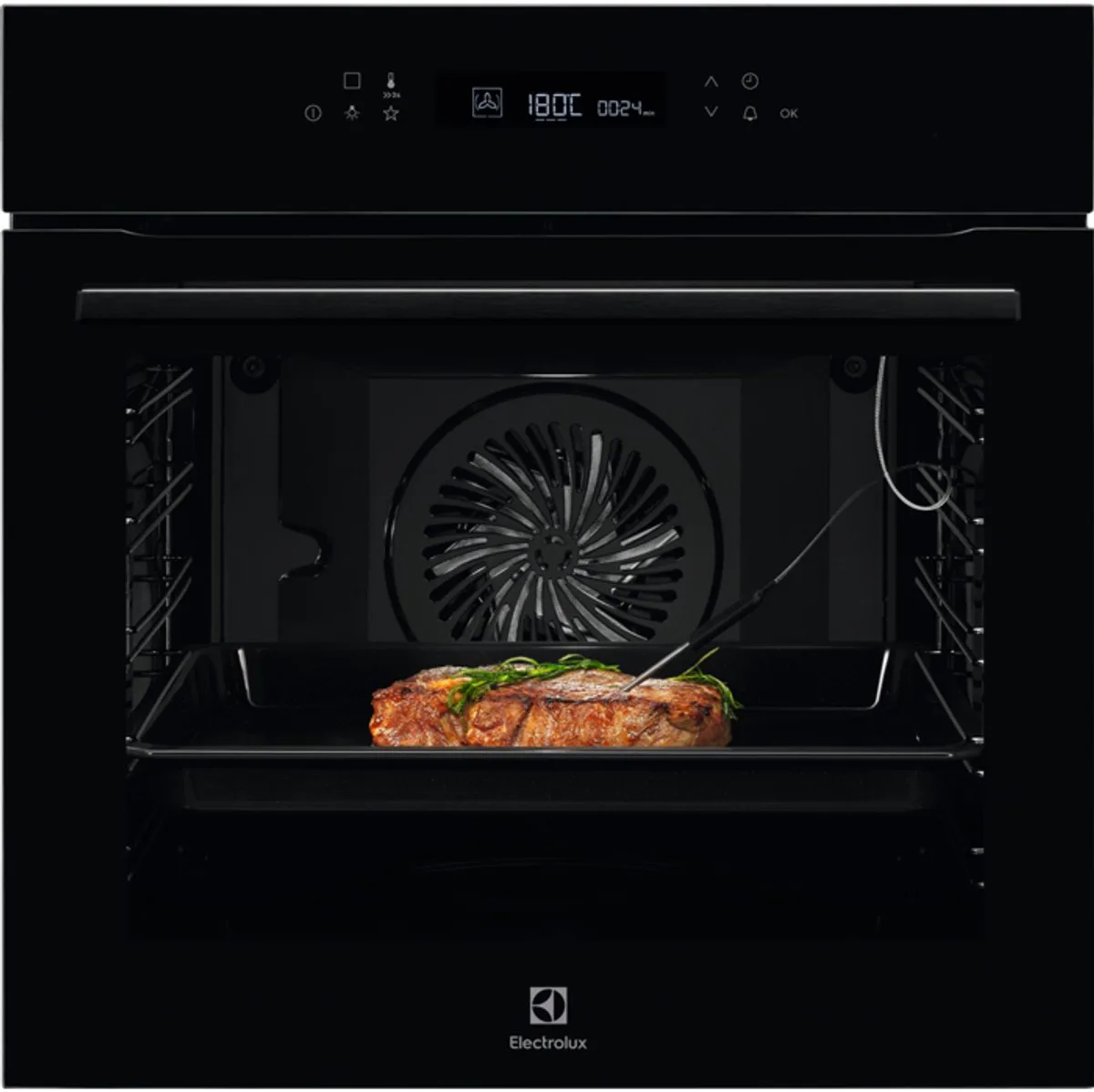 EOE7P31Z - Inbouwoven - 71 liter - Energielabel A - 3500 W - hetelucht by Electrolux in Black – product photo