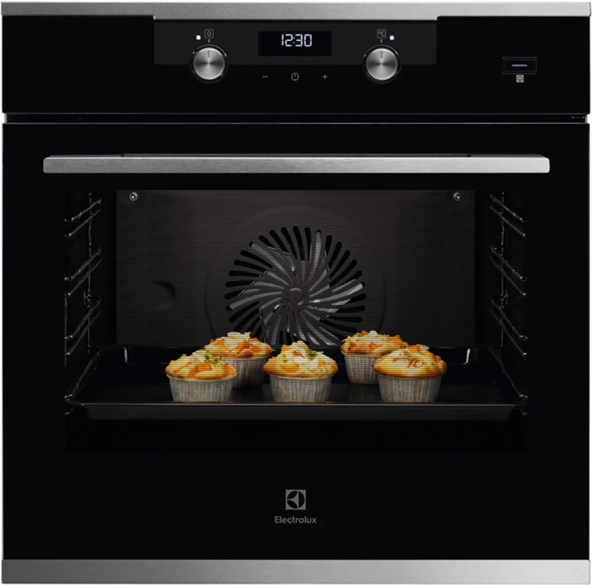 KODEC75X - Inbouwoven - 71 liter - Energielabel A - hetelucht van Electrolux in Roestvrijstaal – productfoto