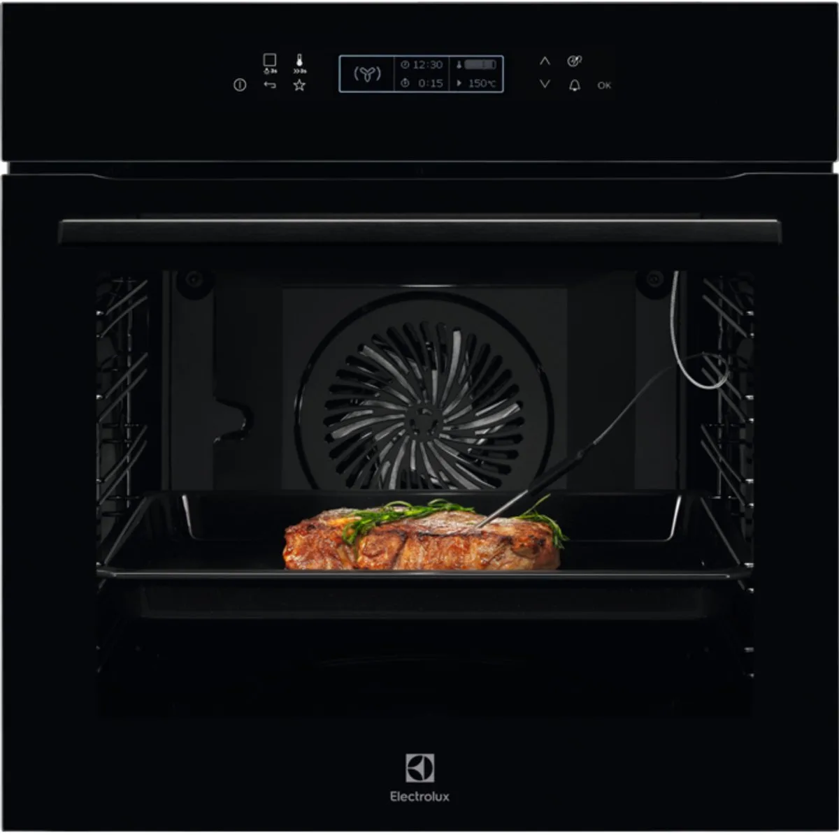 KOE8P81Z - Inbouwoven - 71 liter - 56 cm - grillfunctie - hetelucht by Electrolux in Black – product photo