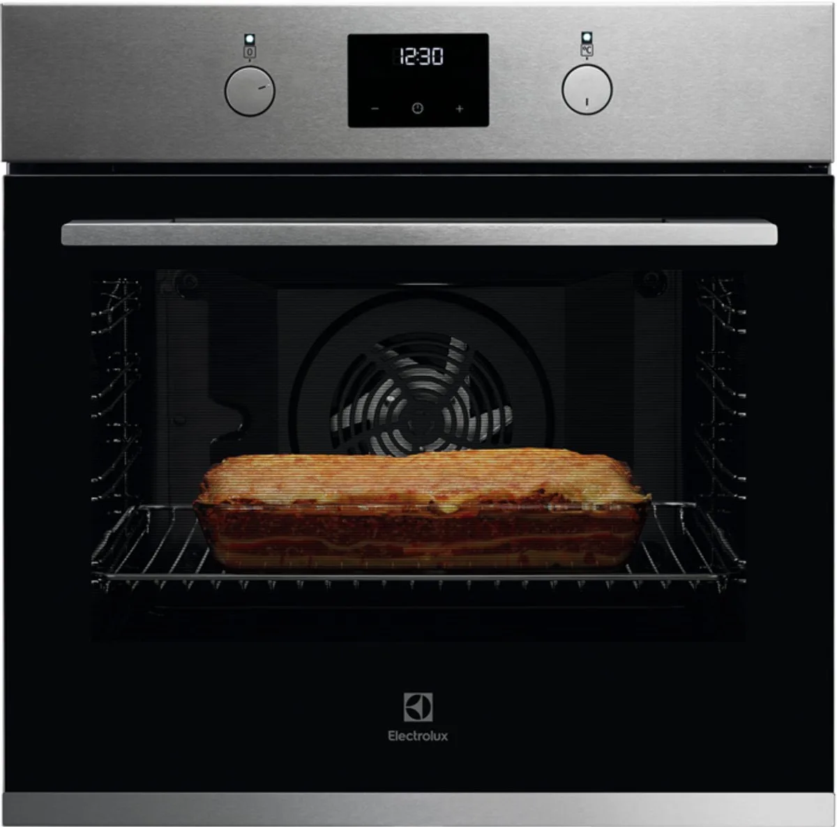 KOFGH70TX - Inbouwoven - 72 liter - Energielabel A - 56 cm - 2790 W - hetelucht van Electrolux in Zwart, Roestvrijstaal – productfoto