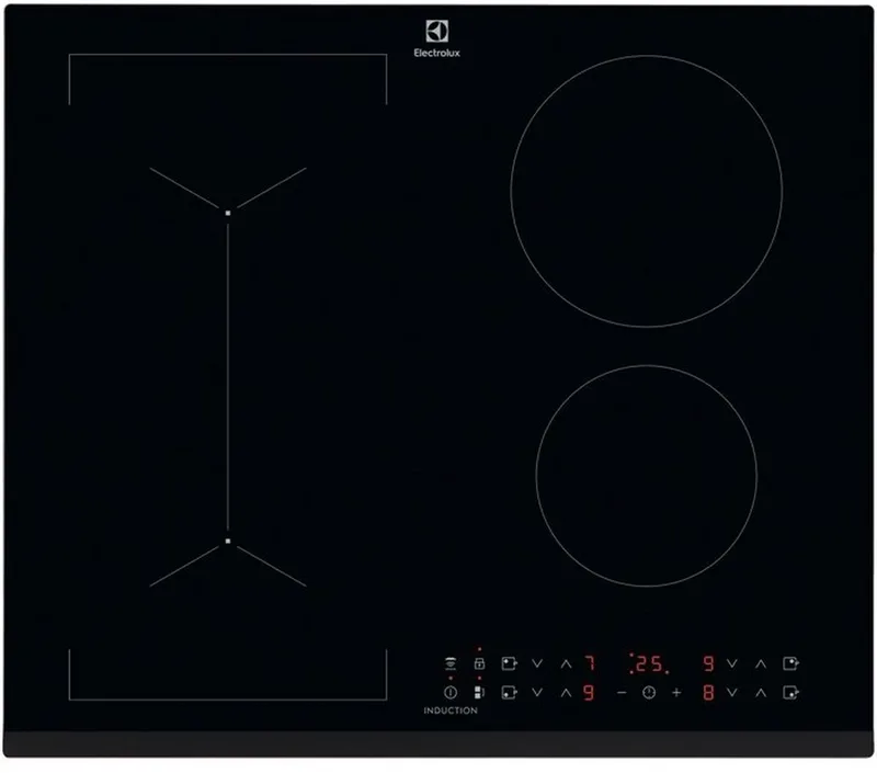 LIV6343 – Inductiekookplaat 60 cm – Bridge 4 boosters von Electrolux in Schwarz – Produktfoto