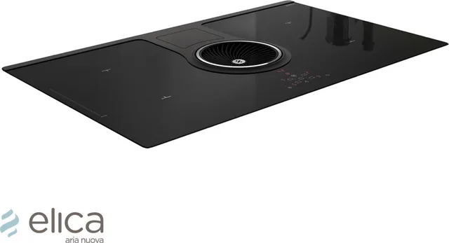 NikolaTesla One BL/F/83 – Inductiekookplaat met afzuiging – Recirculatie – 83 cm – glas – Incl. koolstoffilters