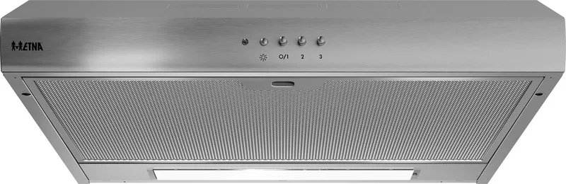 AO461RVS - Onderbouw Afzuigkap - 60 cm - 3 standen - Mechanische druktoetsen - LED verlichting - Geschikt voor afvoer naar buiten en recirculatie - 1 motor de ETNA en Rvs – photo produit