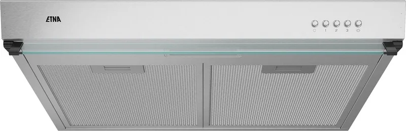 AO860RVS - Afzuigkap Onderbouwmodel - 60 cm - Energielabel A - 3 Snelheden - LED spot - Druktoetsen - Geschikt voor recirculaite en afvoer naar buiten van ETNA in Rvs – productfoto