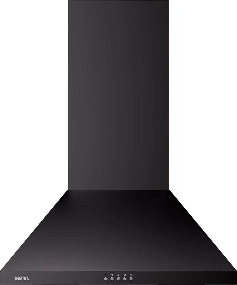 AP461ZT ETNA - Schouwkap - 60 cm - 3 Snelheden - Energielabel A+ - Druktoetsen - 2 LED spots - Geschikt voor afvoer naar buiten en recirculatie by ETNA in Matzwart – product photo