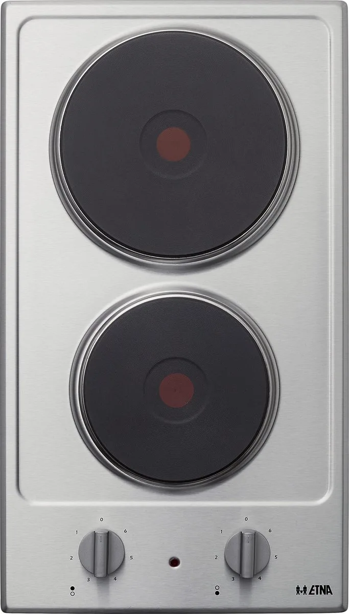 KE129RVS - Elektrische kookplaat - Inbouw - 2 kookzones - 29 cm - 1 fase by ETNA in Rvs – product photo