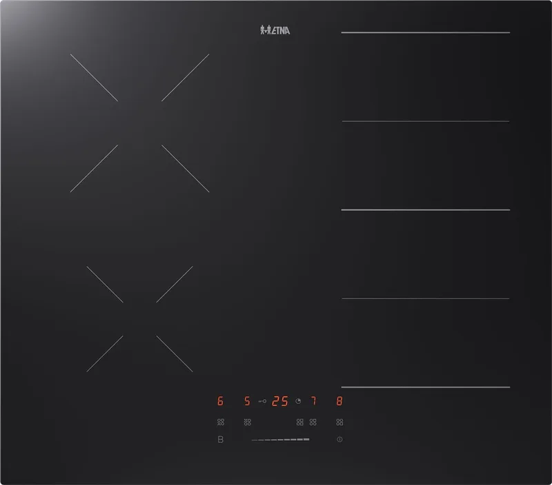KIF360ZT - Inductiekookplaat (60 cm) - Koppelbare flexzones - 4 kookzones - Centrale slider - Kinderslot van ETNA in Zwart – productfoto