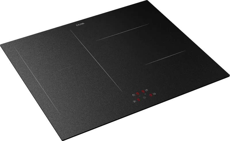KIF460MG - Inductiekookplaat met koppelbare flexzones - Matglas (5x Krasbestendiger) - 60 cm breed - 1 of 2-fasen - tiptoetsbediening - panherkenning - boostfunctie en timer per zone von ETNA in Zwart Mat Glas – Produktfoto