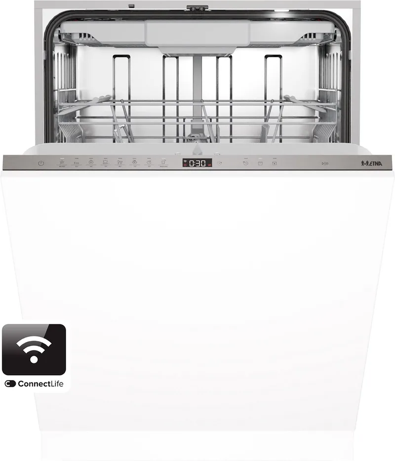 VW342HCP - Inbouw vaatwasser 60 cm - Zilvergrijs - ConnectLife - 16 couverts - Flexibele besteklade - 7 programma’s - Nachtprogramma by ETNA – product photo