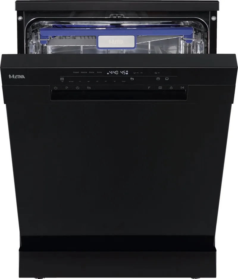 VWV640ZWA - Vrijstaande vaatwasser - 60 cm - Energieklasse A - 14 couverts - 8 programma's - Uitgestelde start - LED binnenverlichting von ETNA in Schwarz – Produktfoto