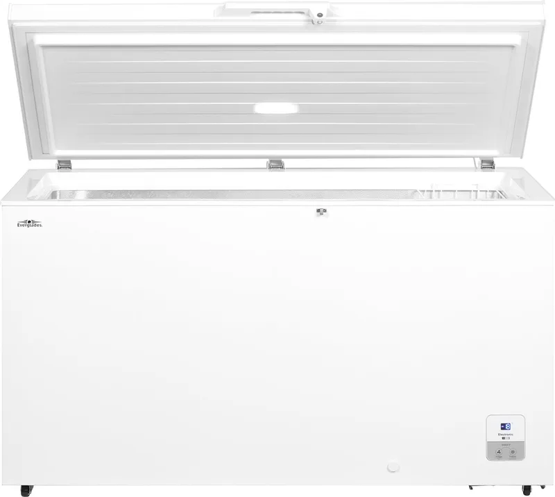 EVFR5204 - Vrieskist - 420 Liter - E Klasse - Digitaal - Koelfunctie - Wit - 5 jaar Garantie van Everglades in Wit – 420 Liter – productfoto