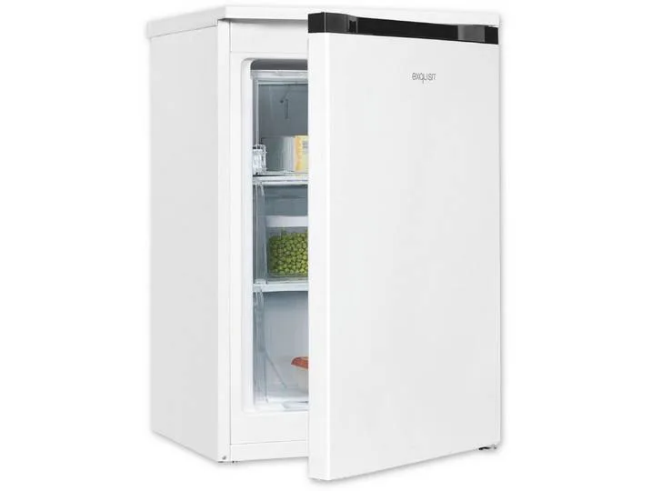 Gefrierschrank GS81-051C, 84,5 cm hoch, 54,9 cm breit, 4*-Gefrierschrank mit ergonomischer Griffmulde – bequem zu öffnen de Exquisit – photo produit