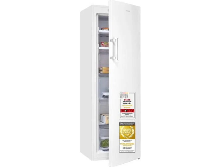 Gefrierschrank NoFrost GS271-NF-H-040C, 170 cm hoch, 54,5 cm breit, Viel Platz, starke Gefrierleistung & flexible Anpassung für den Alltag från Exquisit – produktbild