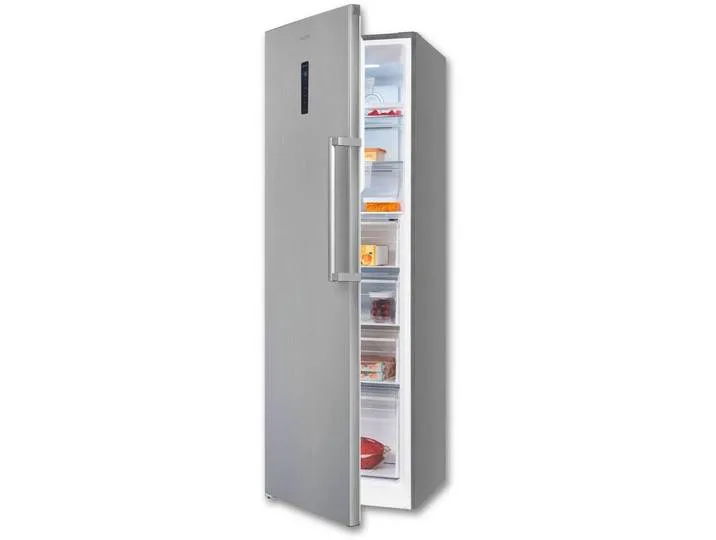 Gefrierschrank NoFrost GS295-NF-H-040D, 185 cm hoch, 60 cm breit, 4*-Gefrierschrank NoFrost mit LED-Anzeige&Ice-Maker für schnelles Eis från Exquisit – produktbild