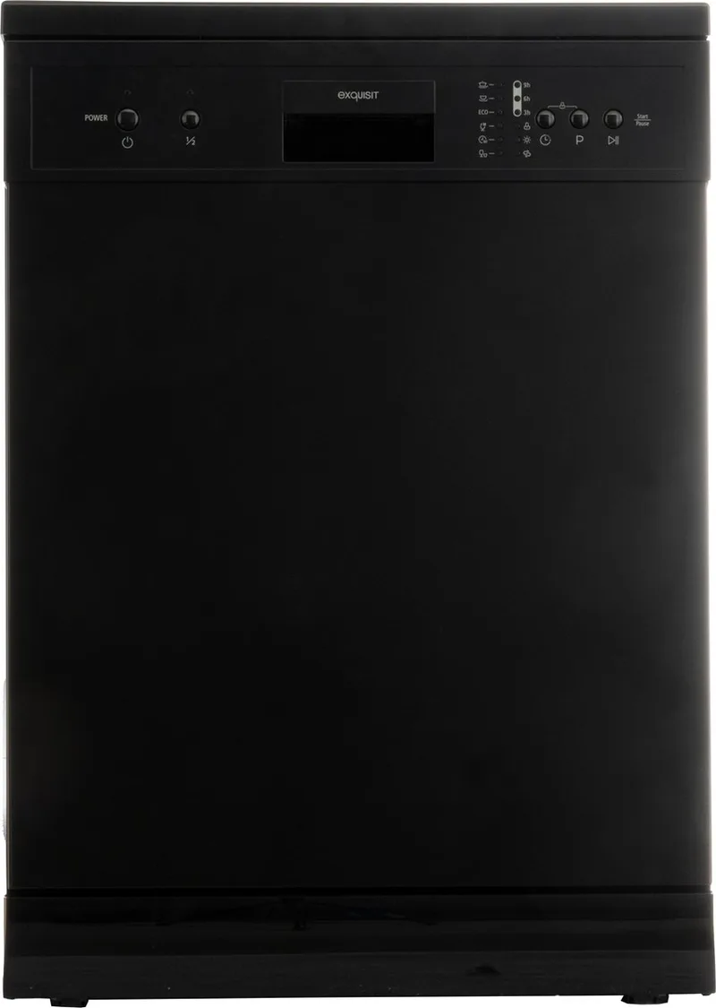 GSP8314-030DB - 5 Jaar garantie - Vaatwasser - Vrijstaand - Startuitstel - 14 Couverts - 44dB - Zwart van Exquisit in Zwart, Grijs – productfoto