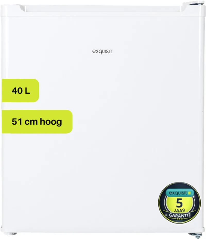 KB05-V-040EW - Mini koelkast - Vrijstaand - 5 Jaar Garantie - 40 Liter by Exquisit in White – product photo