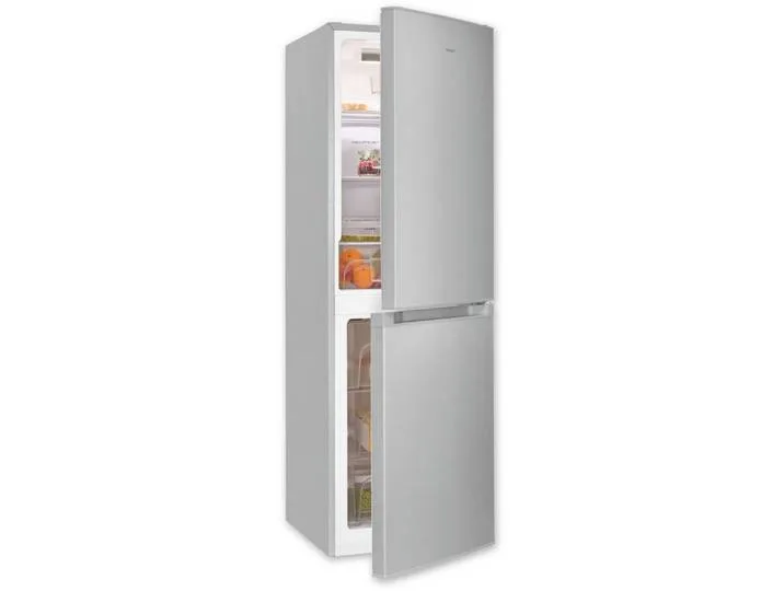 Kühl-/Gefrierkombination KGC195-65-NF-330E silber, 157,5 cm hoch, 48,5 cm breit, 4-Sternefach von Exquisit – Produktfoto