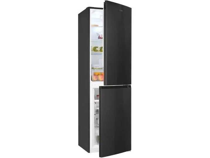 Kühl-/Gefrierkombination KGC250-85--040D inoxlook-az, 180,5 cm hoch, 54,5 cm breit van Exquisit – productfoto