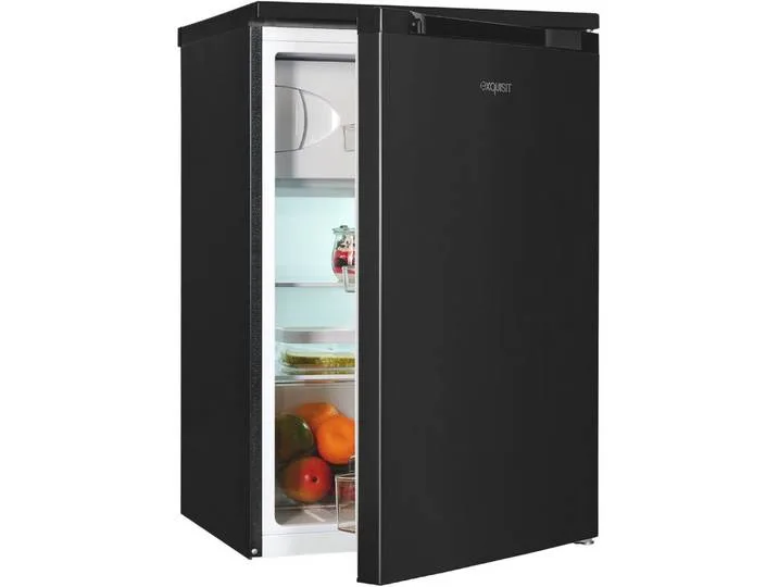 Kühlschrank KS15-4-051C inoxlook-az, 84,5 cm hoch, 54,9 cm breit, Flexibel & geräumig: 107 L Mini-Kühlschrank mit 4-Sterne Gefrierfach van Exquisit – productfoto