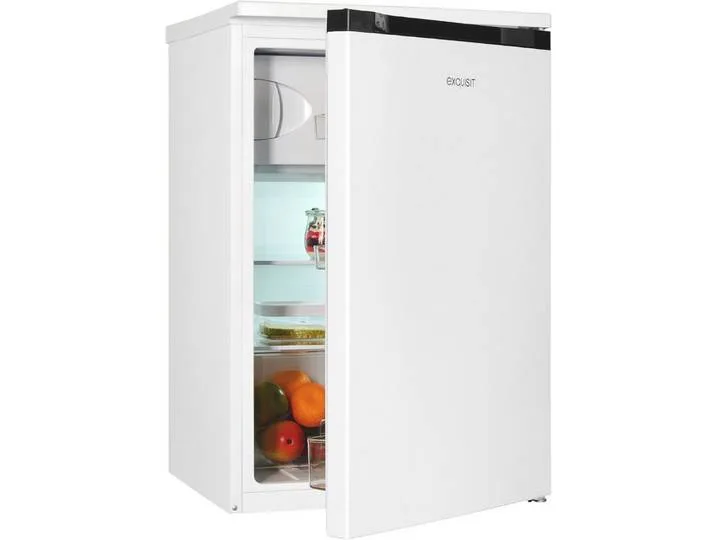 Kühlschrank KS15-4-051C weiss, 84,5 cm hoch, 54,9 cm breit, Flexibel & geräumig: 107 L Mini-Kühlschrank mit 4-Sterne Gefrierfach van Exquisit – productfoto