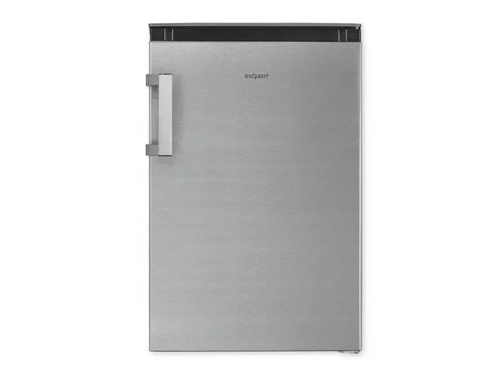 Kühlschrank KS16-4-HEA-090E Care inoxlook, 86,5 cm hoch, 54,5 cm breit, Kompakter Kühlschrank mit 4*-Gefrierfach, 106 l Kühlvolumen van Exquisit – productfoto