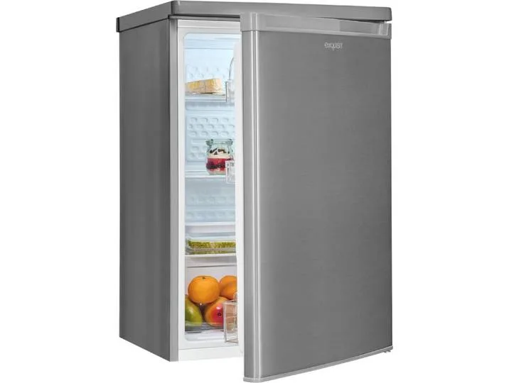 Kühlschrank KS16-V-040C inoxlook, 85 cm hoch, 55 cm breit, Helles LED-Licht für optimale Innenraumbeleuchtung de Exquisit – photo produit