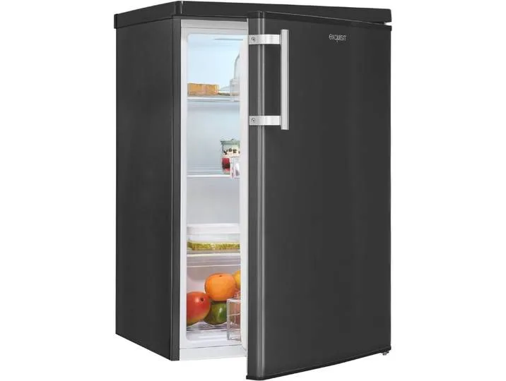Kühlschrank KS16-V-H-040E inoxlook-az, 85,5 cm hoch, 55 cm breit, Kompakt & flexibel – ideal für Küche, Büro & Ferienwohnung von Exquisit – Produktfoto