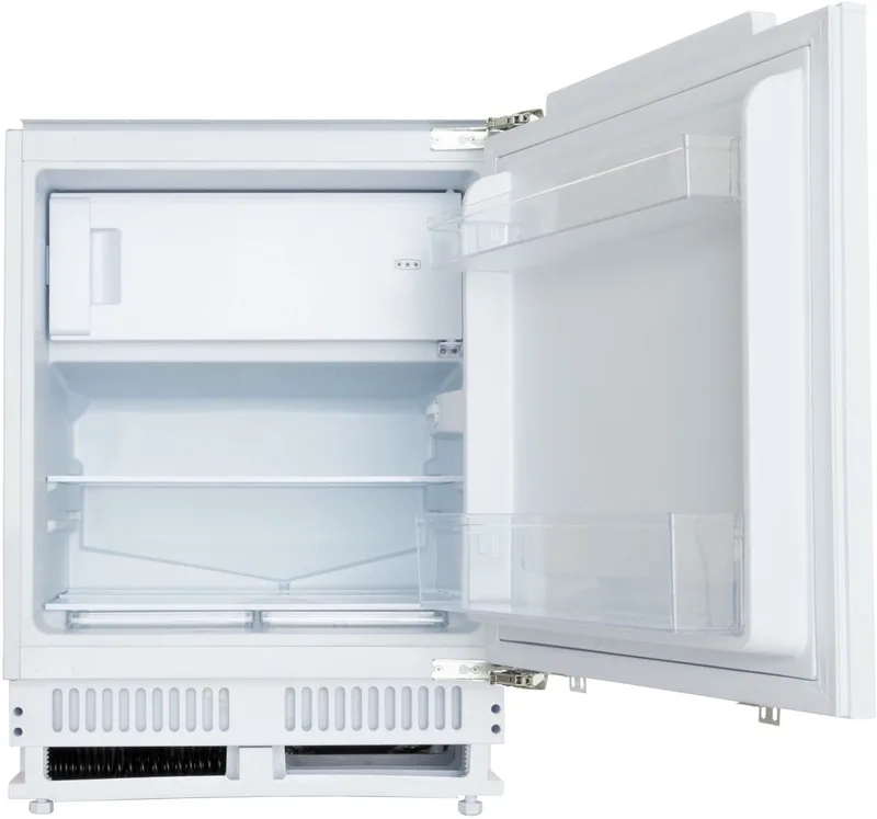 UKS130-4-080E - Inbouwkoelkast - 111 liter - Wit - Zeer stil: 39dB - Met vriesvak - Sleepdeur by Exquisit – product photo