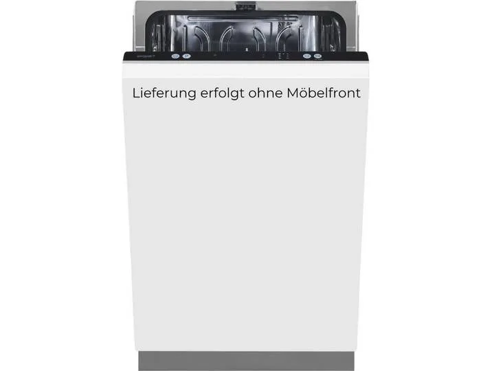 vollintegrierbarer Geschirrspüler 1009 EGSP1009-E-450D schwarz, 10 l, 9 Maßgedecke, 9 Maßgedecke & 49 dB – leiser Betrieb für angenehme Ruhe fra Exquisit – produktbillede