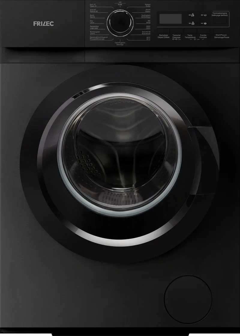 KOBLENZ8214WA-030B - Wasmachine - A label - 8 Kilo - Stoomprogramma - 5 Jaar Garantie - 1400 toeren de Frilec en Noir – photo produit