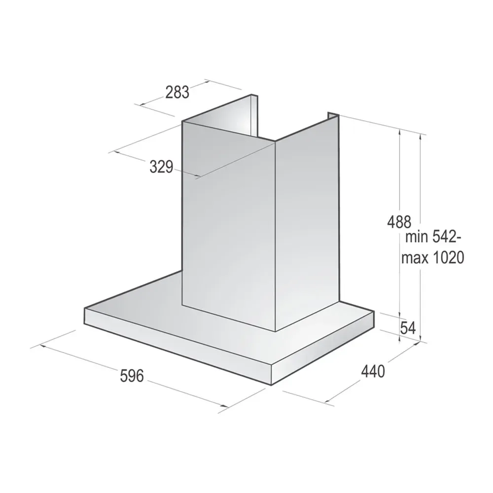Hotte Décorative Wht66236b de Gorenje – photo produit
