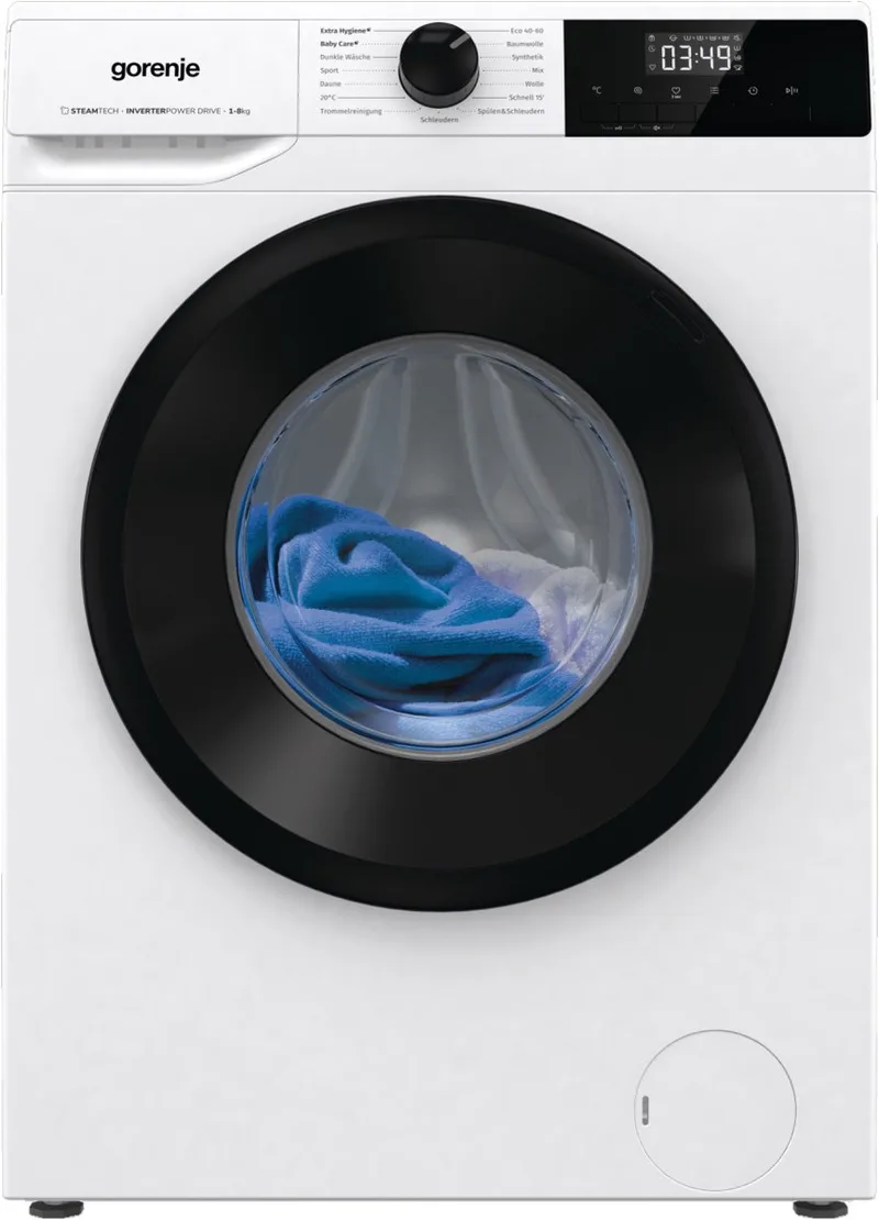 WNHPI84APS/DE wasmachine Voorlader 8 kg 1400 RPM by Gorenje in White – product photo