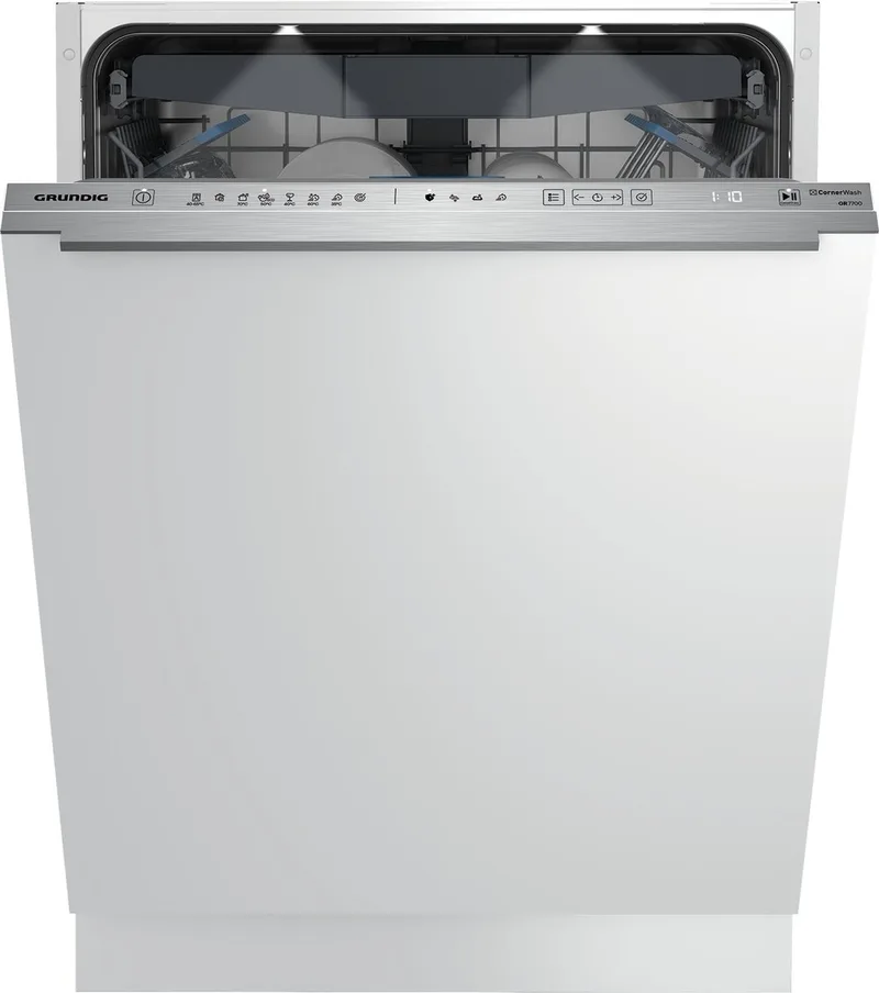 GNVP4611C INOX Vaatwasser inbouw van Grundig in Rvs – productfoto