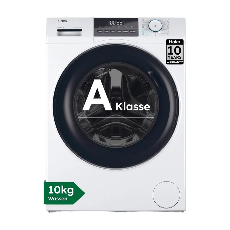 wasmachine HW100-BP14929A i-Pro 1 (10 kg, 1400 tpm, inverter-motor, ABT, 70 dB, stoom) de Haier – photo produit