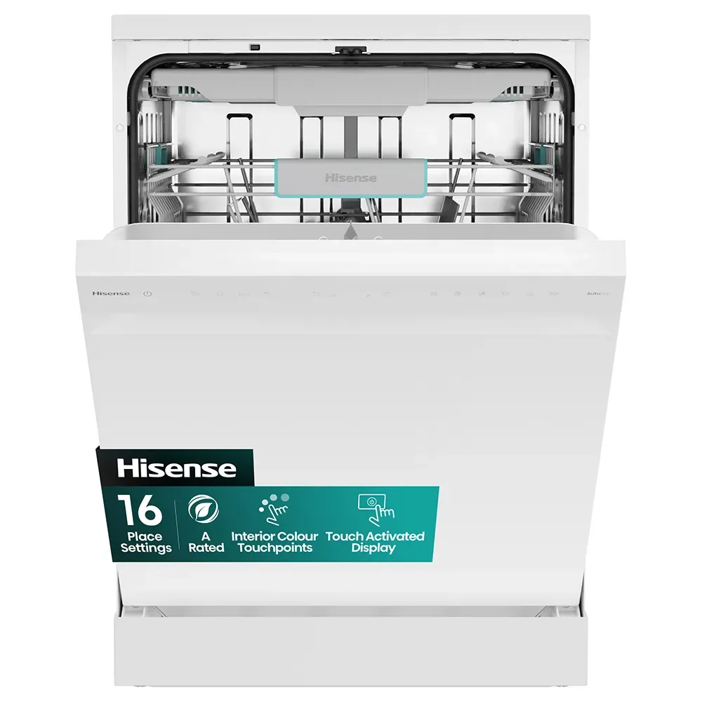 Hs663a90wuk Tredje Niveau Opvaskemaskine 16 Antal Kuverter fra Hisense – produktbillede
