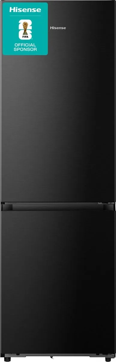 RB3K330SAFC - Vrijstaande koel-vriescombinatie - 185 cm hoog - 330 liter - Energielabel C - Geluidsniveau 35 dB - LED Display - SuperCool - FastFreeze - Deuralarm - Kinderslot - Interverter Compressor - ConnectLife de Hisense en Noir – photo produit