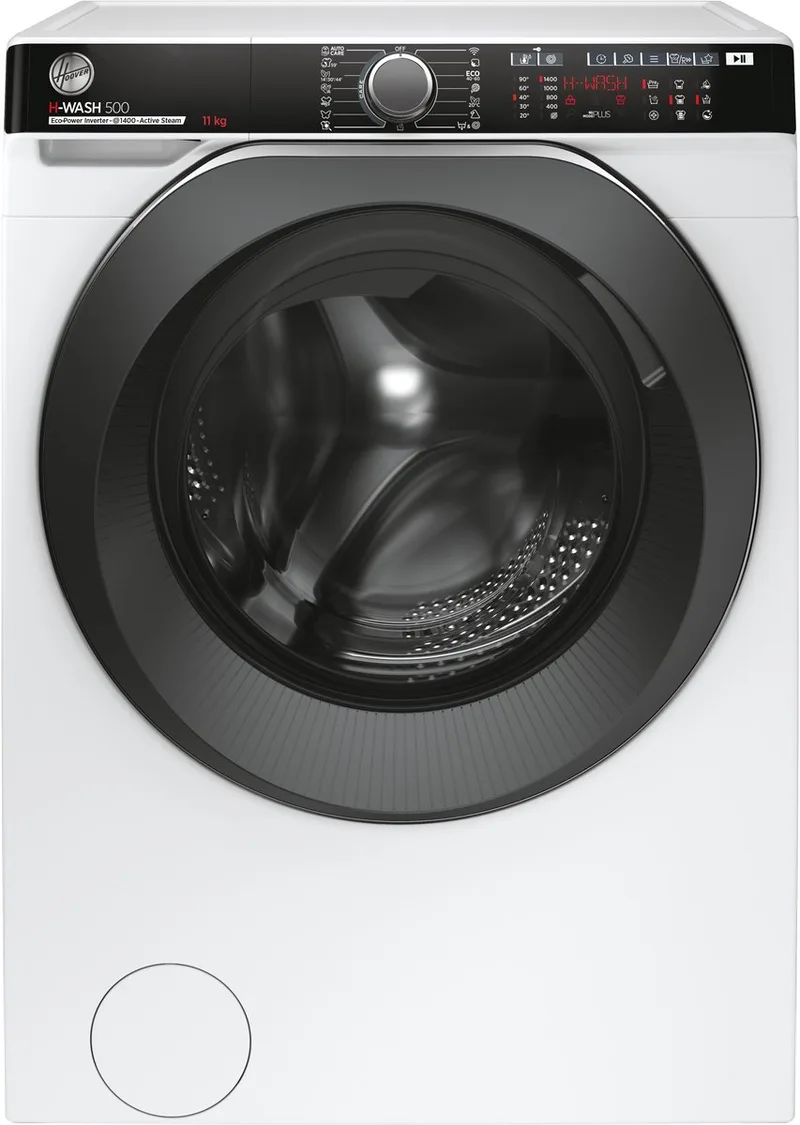 H-WASH 500 HWP 411AMBC/1-S wasmachine Voorlader 11 kg 1400 RPM van Hoover in Wit – productfoto