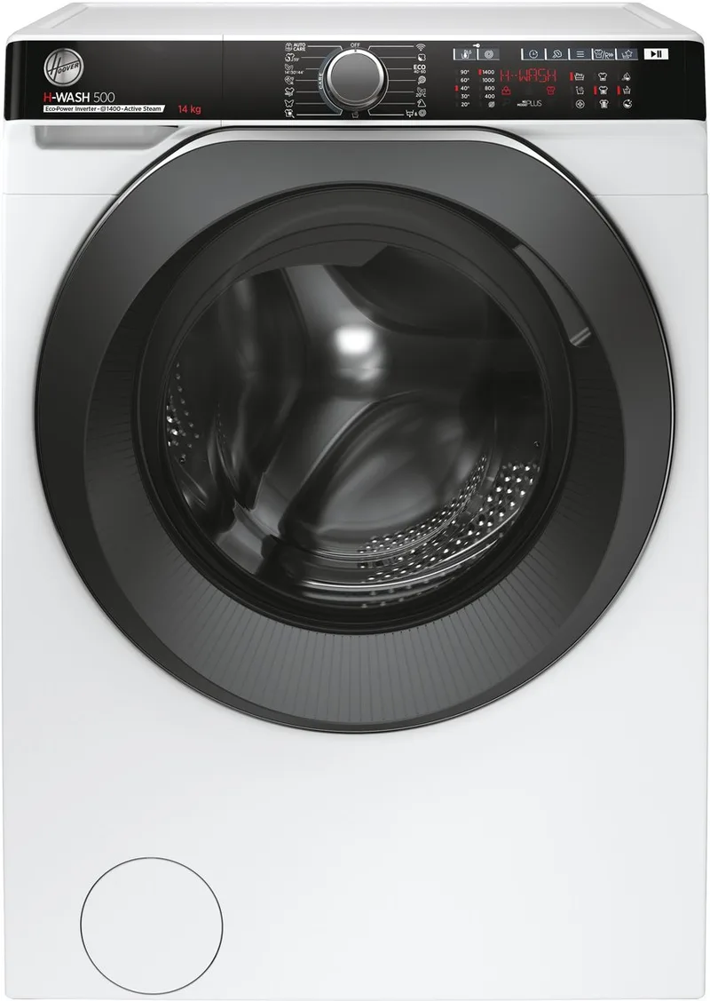 Wasmachine 14 kg HWP 414AMBC/1-S H-WASH 500 A van Hoover in Wit – productfoto