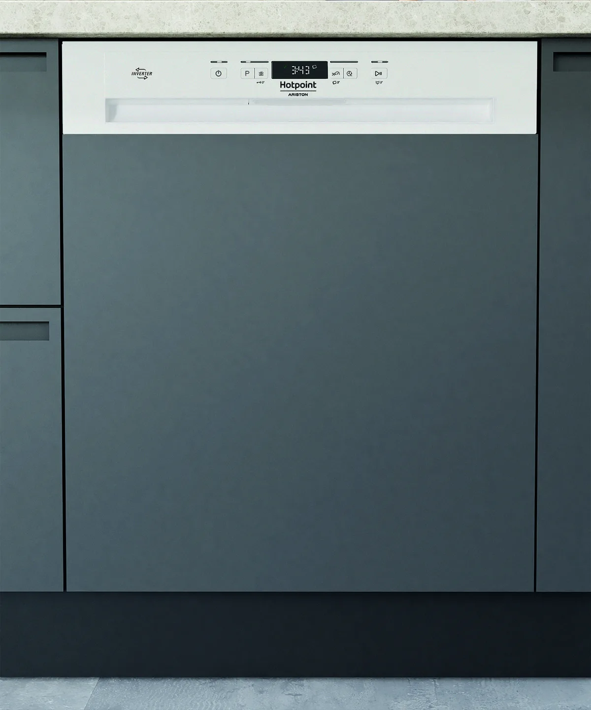 H3BFD536W Lave-Vaisselle Encastrable 60cm 14 couverts Classe D de Hotpoint – photo produit