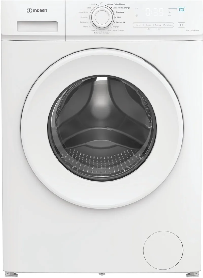 IMA 762 MY TIME FR wasmachine Voorlader 7 kg 1200 RPM van Indesit in Wit – productfoto