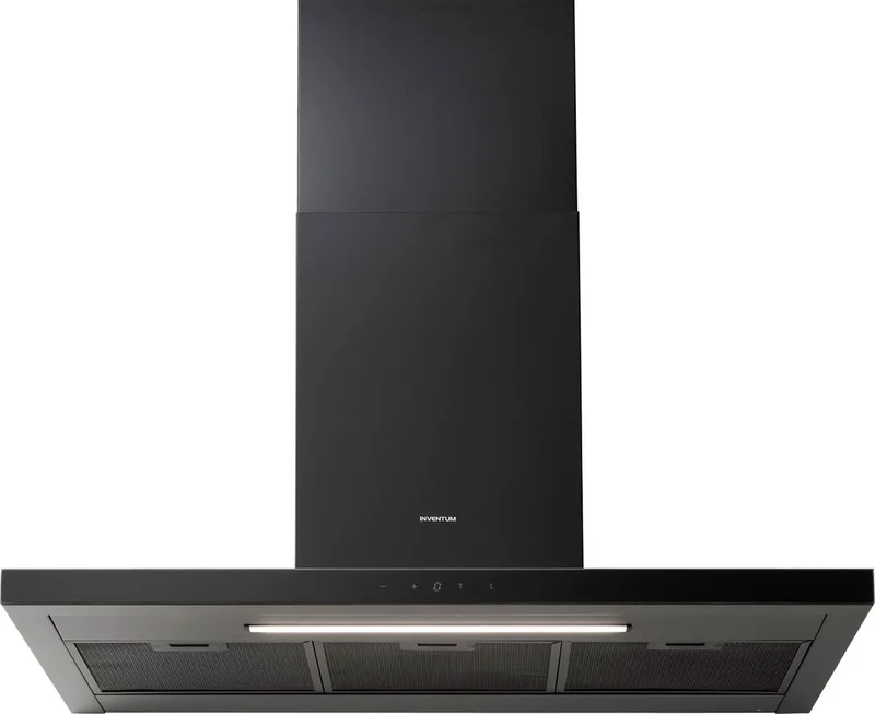 AKB9015ZWA - Wandschouw afzuigkap - 90 cm - 700 m3/h - 4 standen - Timer - BLDC motor - Energieklasse A++ van Inventum in Zwart – productfoto