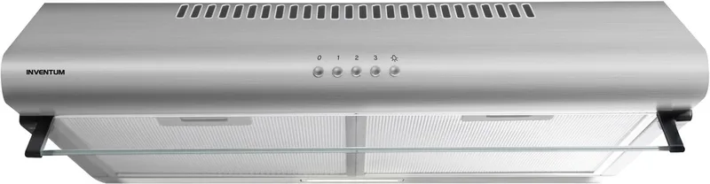 AKO6012RVS onderbouw afzuigkap 60 cm - Afzuigcapaciteit 326,4 m3/h - Geschikt voor grote keuken - 3 standen - Ledverlichting - Luchtafvoer en recirculatie fra Inventum i Rvs – produktbillede