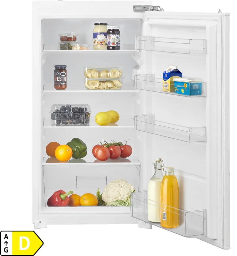 IKK1022D 102 cm energiezuinige inbouw koelkast - Zeer stil - Koeler - Superkoelen - Deuralarm - 154 liter - Vershoudlade - Deur op deur - Wit fra Inventum – produktbillede