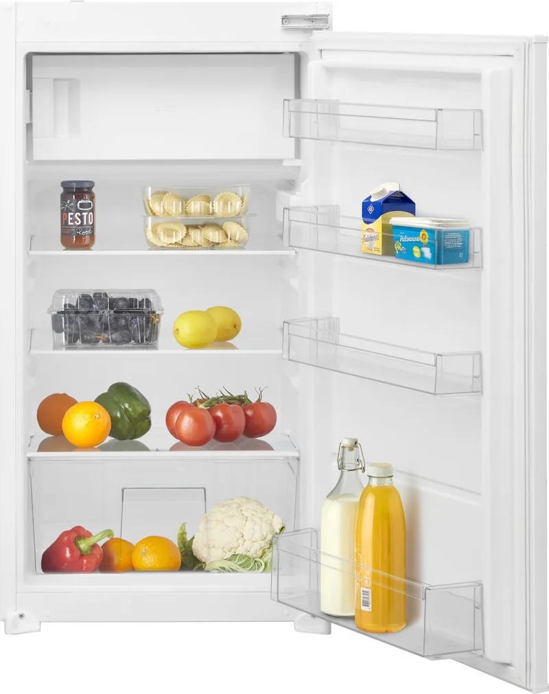 IKV1022S 102 cm energiezuinige inbouw koelkast - Met vriesvak - Stil - Superkoelen - Supervriezen - Deuralarm - Vakantiestand - 139 liter - Sleepdeur - Wit von Inventum – Produktfoto